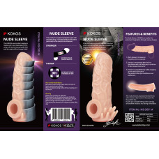 Насадка на член Kokos Nude Sleeve NS 005, M