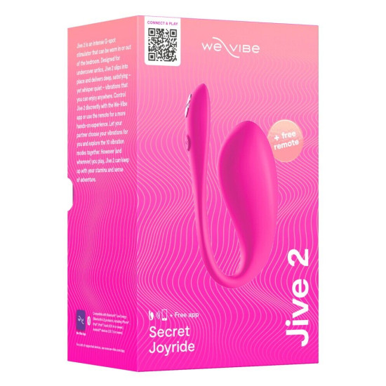Смарт-віброяйце, яскраво-рожеве We-Vibe Jive 2 Electric Pink