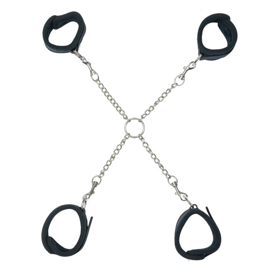 Крестовина, черная Punishment Hog-Tie Black