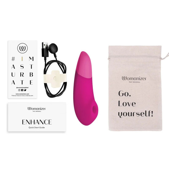 Вакуумний кліторальний стимулятор, рожевий Womanizer Enhance Pink