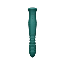 Смарт-пульсатор-кролик з вібрацією та кристалом Swarovski, бірюзовий Zalo Mose 2 Turquoise Green