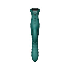 Смарт-пульсатор-кролик з вібрацією та кристалом Swarovski, бірюзовий Zalo Mose 2 Turquoise Green