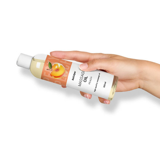 Массажное масло, персик Satisfyer Massage Oil Peach, 250 ml (срок 30.04.2027)