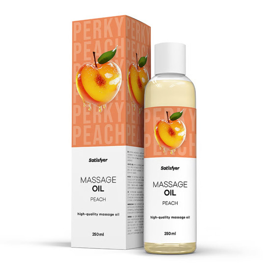 Массажное масло, персик Satisfyer Massage Oil Peach, 250 ml (срок 30.04.2027)