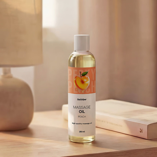 Массажное масло, персик Satisfyer Massage Oil Peach, 250 ml (срок 30.04.2027)