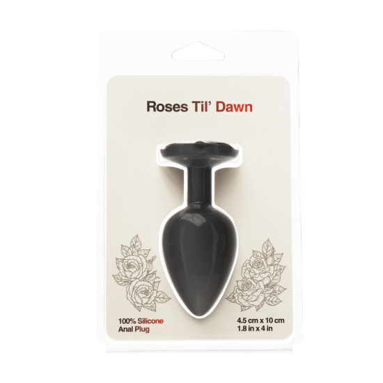 Силіконова анальна пробка BMS Roses Til' Dawn Silicone Anal Plug, Large