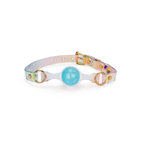 Кляп, синий, с маленьким шариком Liebe Seele Crystal Ball Gag - Blue (Small Ball)