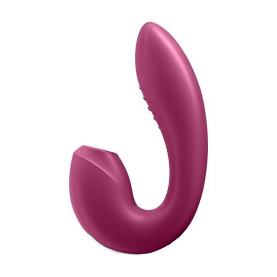 Вакуумний смарт-вібратор з 4 положеннями стовбура, ягідний Satisfyer Sunray Berry