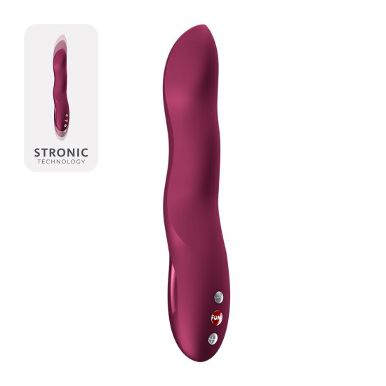 Пульсатор для точки G, червоний Fun Factory Stronic Wave Wine Red (м'яте паковання)