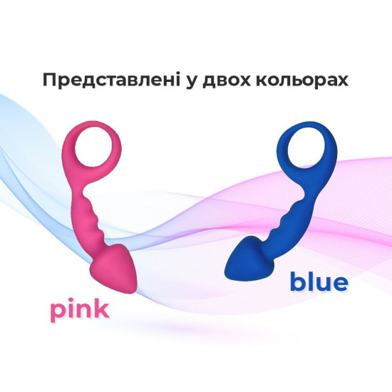 Анальна пробка рожевого кольору зі стимулюючою ніжкою, макс. діаметр 2,5 см Adrien Lastic Budy Pink, S