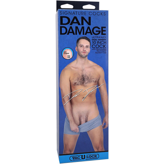 Реалистичный фаллоимитатор, длина 25,4 см Doc Johnson Signature Cocks Dan Damage 10 Inch UltraSkyn