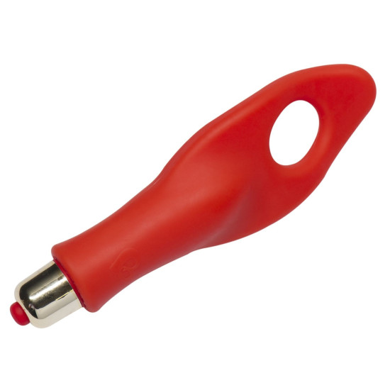 Вибратор на палец красного цвета с 7 скоростями Rocks Off Finger Tingles 7 Red