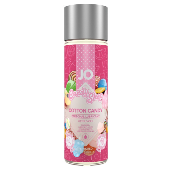 Съедобная смазка со вкусом сахарной ваты на водной основе JO H2O Candy Shop Cotton Candy, 60 ml
