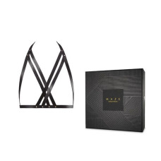 Портупея, черная Bijoux Indiscrets Maze Halter Bra Harness Black