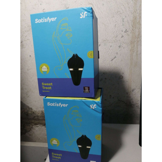 Мороженка спиннатор Satisfyer Lay-On - Sweet Treat Black/Gold (мятая упаковка!!!)