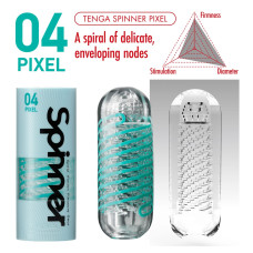 Мастурбатор з пружною стимулюючою спіраллю всередині Tenga Spinner 04 Pixel