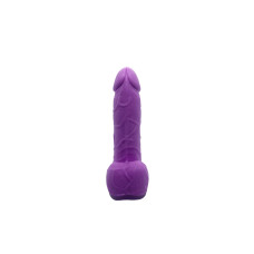 Крафтовое мыло-член с присоской, натуральное, фиолетовое Чистый Кайф Violet, S