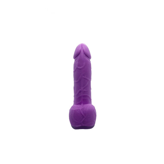 Крафтове мило-член із присоскою, натуральне, фіолетове Чистий Кайф Violet, S