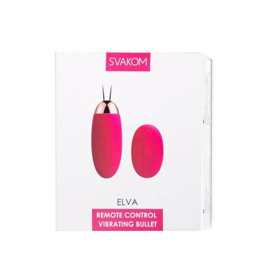 Віброяйце з пультом управління, червоне Svakom Elva Plum Red