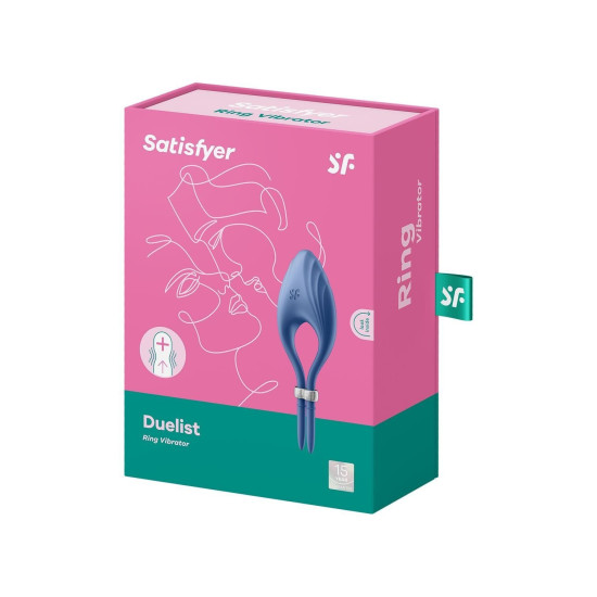 Ерекційне кільце, синє Satisfyer Duelist Blue