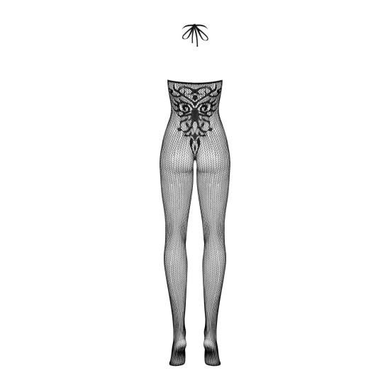 Бодистокинг с халтером и декором в виде татуировки Obsessive Bodystocking G308, S/M/L