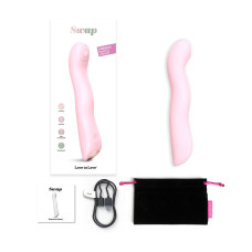 Вибратор для точки G с пульсирующей жемчужиной и 3 моторами Love To Love SWAP Baby Pink