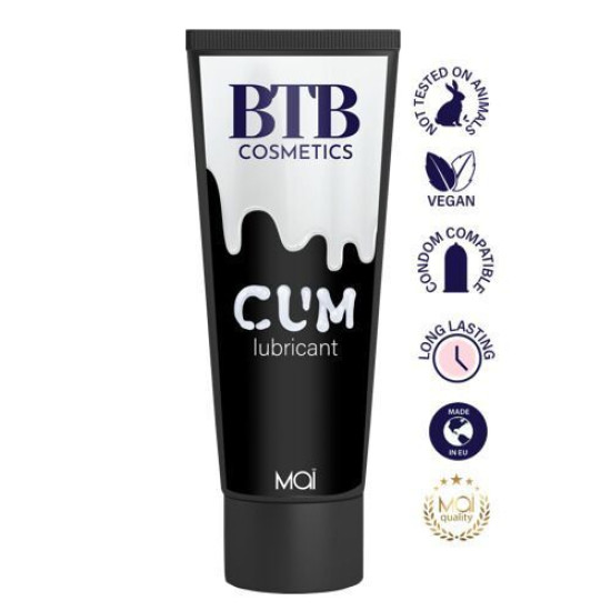 Змазка для сексу і мастурбації на гібридній основі BTB Cum, 100 ml