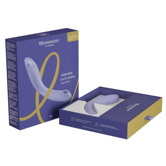 Вибратор для точки G с вакуумной стимуляцией, сиреневый Womanizer OG Lilac