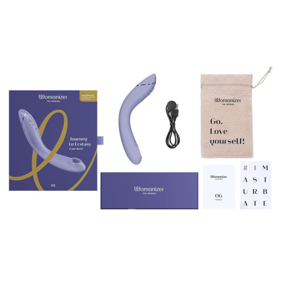 Вибратор для точки G с вакуумной стимуляцией, сиреневый Womanizer OG Lilac