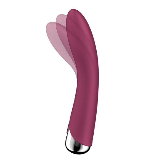 Вібратор точки G з обертанням, 2 мотори, червоний Satisfyer Spinning Vibe 1 Red