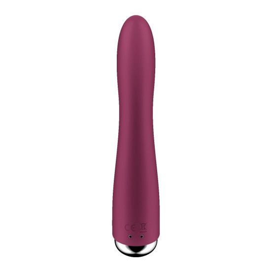 Вібратор точки G з обертанням, 2 мотори, червоний Satisfyer Spinning Vibe 1 Red