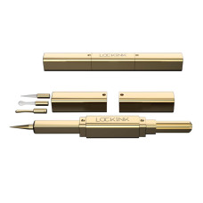 Эксклюзивный тиклер с пятью насадками, золотистый Lockink 5-Head Flirting Tickler Golden