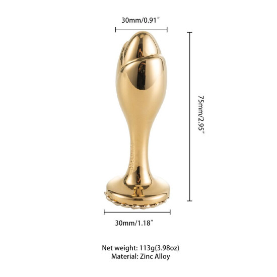 Анальна пробка з перловим дизайном Lockink Sevanda Pearl Pearl Rose-Shape Anal Plug