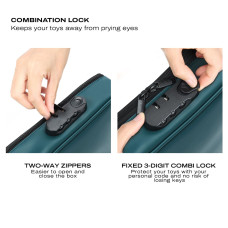 Кейс для игрушек, зеленый Dorcel Discreet Box Luxury Green