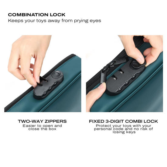 Кейс для игрушек, зеленый Dorcel Discreet Box Luxury Green