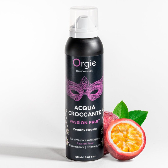 Массажная пенка с эффектом лопающихся пузырьков, аромат маракуйи Orgie Acqua Croccante Passion Fruit, 150 ml