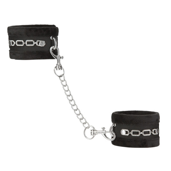 Наручники для сексу зі стразами, чорні Punishment Crystal Detail Handcuffs Black