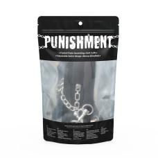 Наручники для секса со стразами, черные Punishment Crystal Detail Handcuffs Black