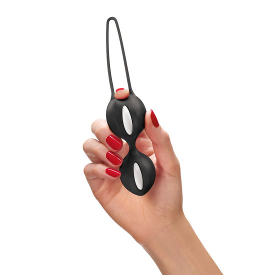 Вагинальные шарики, 2 шт, черные, диаметр 3.2 и 3.6 см Fun Factory SMARTBALLS DUO Black