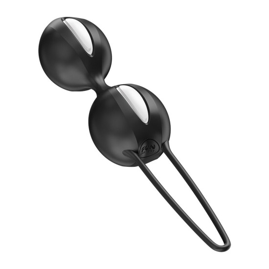 Вагинальные шарики, 2 шт, черные, диаметр 3.2 и 3.6 см Fun Factory SMARTBALLS DUO Black