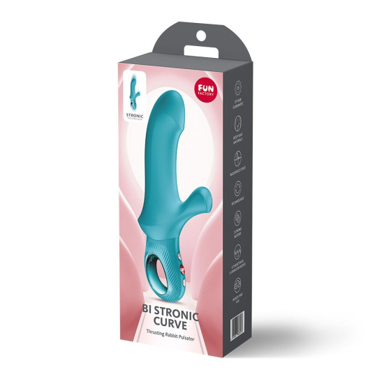 Пульсатор, бирюзовый Fun Factory Bi Stronic Curve Aquamarine