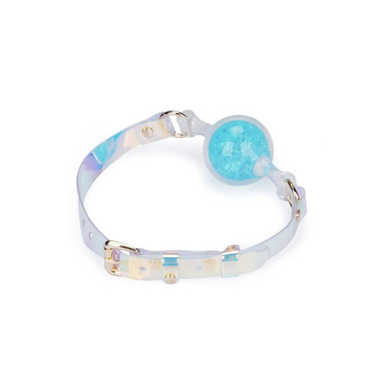 Кляп, синий, с большим шариком Liebe Seele Crystal Ball Gag - Blue (Large Ball)