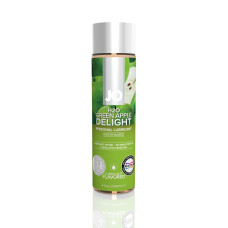 Съедобная смазка со вкусом яблока на водной основе JO H2O Green Apple, 120 ml