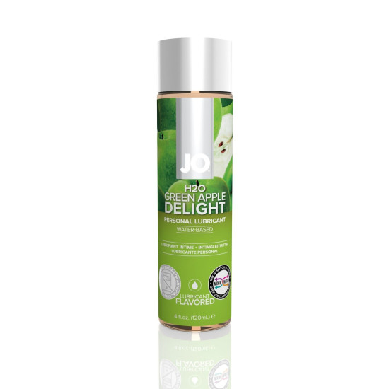 Їстівна змазка зі смаком яблука на водній основі JO H2O Green Apple, 120 ml