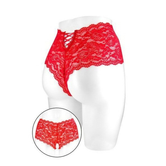 Трусики красного цвета с открытой промежностью Fashion Secret JULIA Red