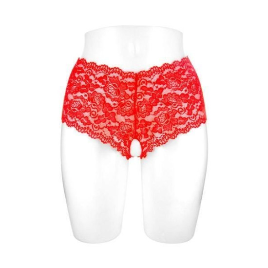 Трусики красного цвета с открытой промежностью Fashion Secret JULIA Red