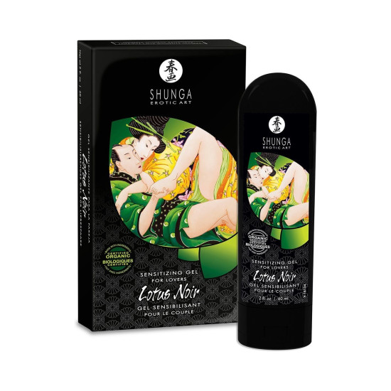 Возбуждающий гель для пар с витамином Е Shunga Lotus Noir, 60 ml