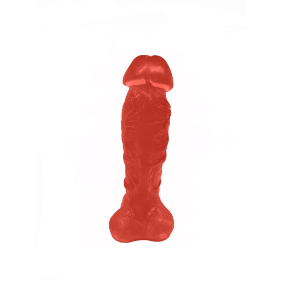 Крафтове мило-член із присоскою, натуральне, червоне Чистий Кайф Red, XL