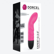 Вибратор для точки G малинового цвета, перезаряжаемый Dorcel Expert G 2.0 Magenta