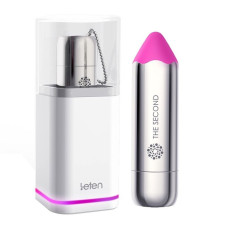 Вібропуля з індукційною зарядкою водонепроникна, рожева Leten The Second Pretty Pink